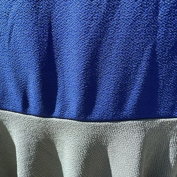 Brand New LuLaRoe Size S Royal Blue and Olive Nicole Dress - Picture 5 of 10